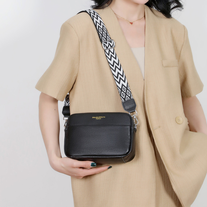 NEW Genuine Leather Women Crossbody Ladies Shoulder Solid Color Coin Purse Shopping phone Bag Handbag For Girls
