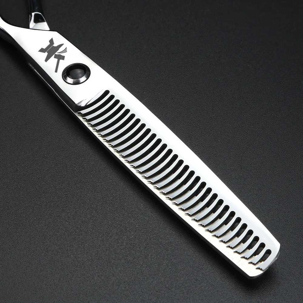 XUANFENG bull Screw Barber Cutting and Thinning Scissors 6-inch Japanese 440C Steel Hair ScissorsXJ2411