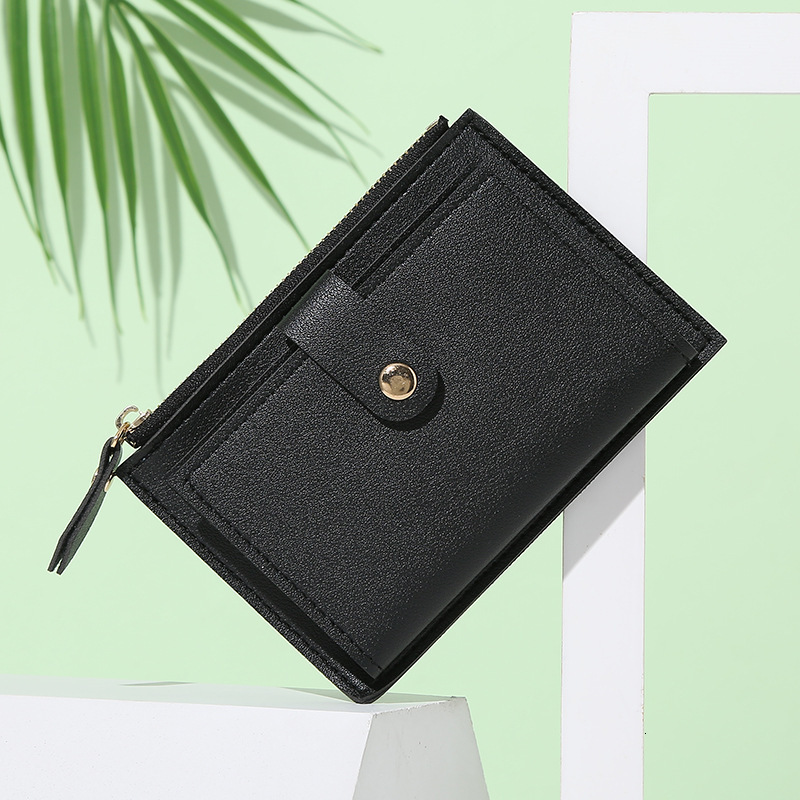 New Short Women's Summer Thin Cute and Simple Student Zero Wallet Female Niche Design