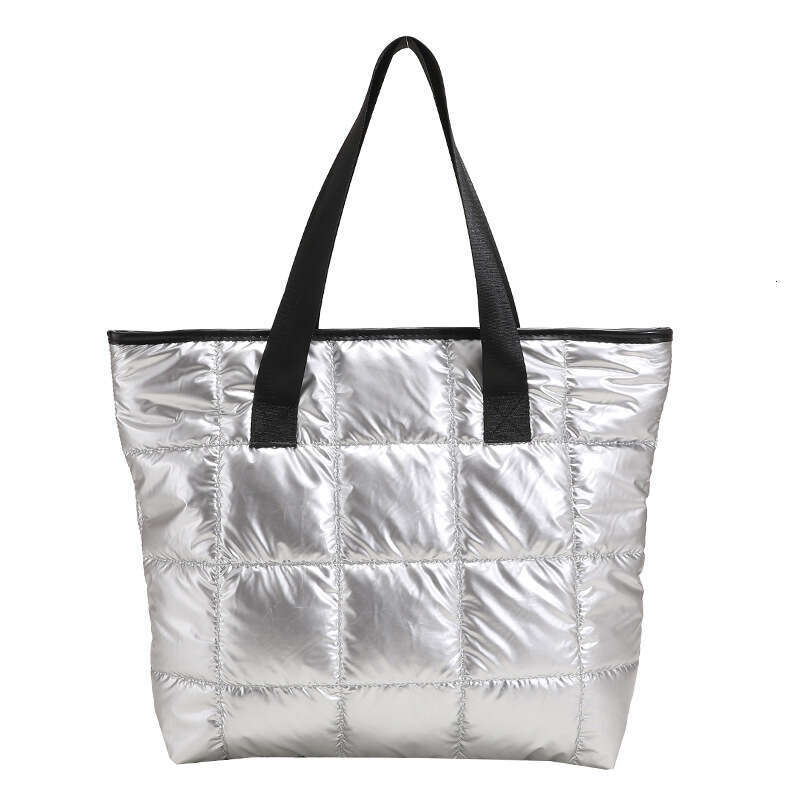Designer Bag Waterproof Tote Bag For Women Puffer Cotton Padded Shoulder Bag Large Capacity Ladies Handbags Quilted Work Commute Shopping Bag