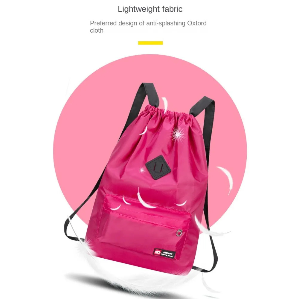 Student Backpack Women Bags Waterproof School Bag Large Capacity INS Fashion Drawstring Travel 241029