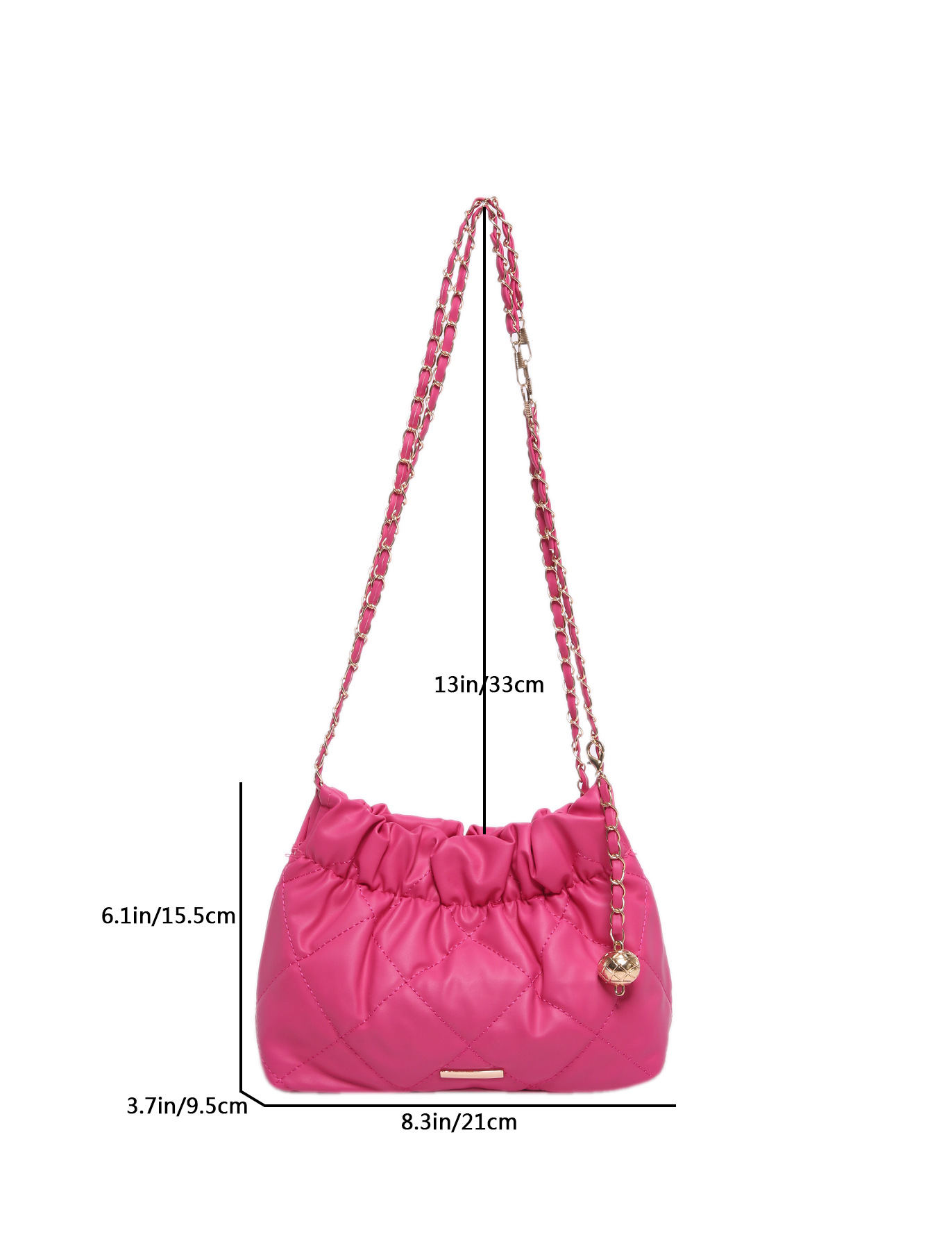 2025 Designer 2024 Bucket 3 New Fashionable Soft Leather Trendy Versatile Chain Crossbody Bag for Women