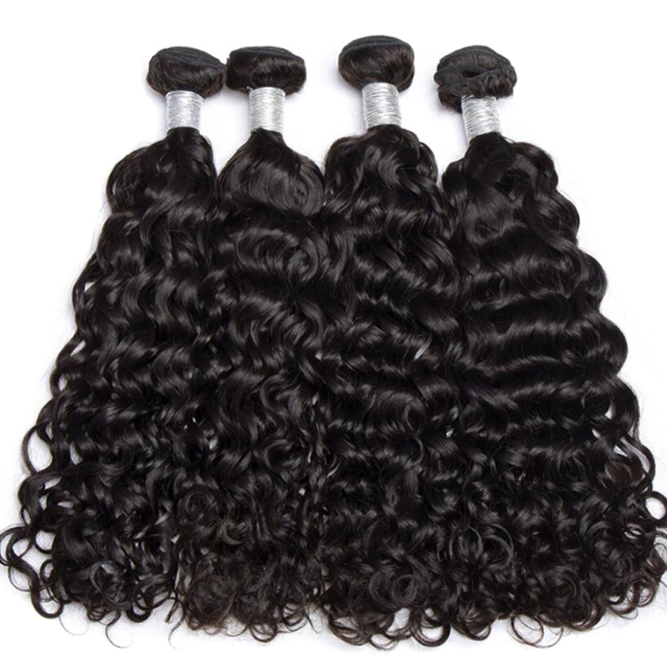 12A Brazilian Water Wave Bundles Really Unprocessed Virgin Human Hair Extensions Remy Deep Wave Curly Hair Bundles Long Wholesale Hair Wefts Hair Prod
