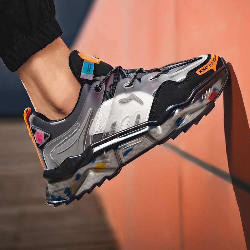 Sports and leisure shoes for men 2024 new men's breathable running shoes