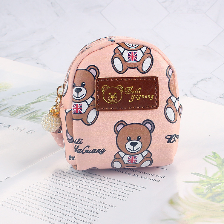 Zero wallet, girl heart, Korean Instagram internet celebrity, cute little bear, backpack, keychain, small hanging bag, coin, zero wallet