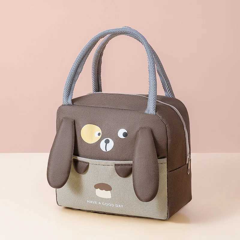 Portable Insulated Thermal Picnic Food Lunch Bag Box Tote Food Fresh Cooler Bags Pouch For Women Girl Kids Children Gift LX241104
