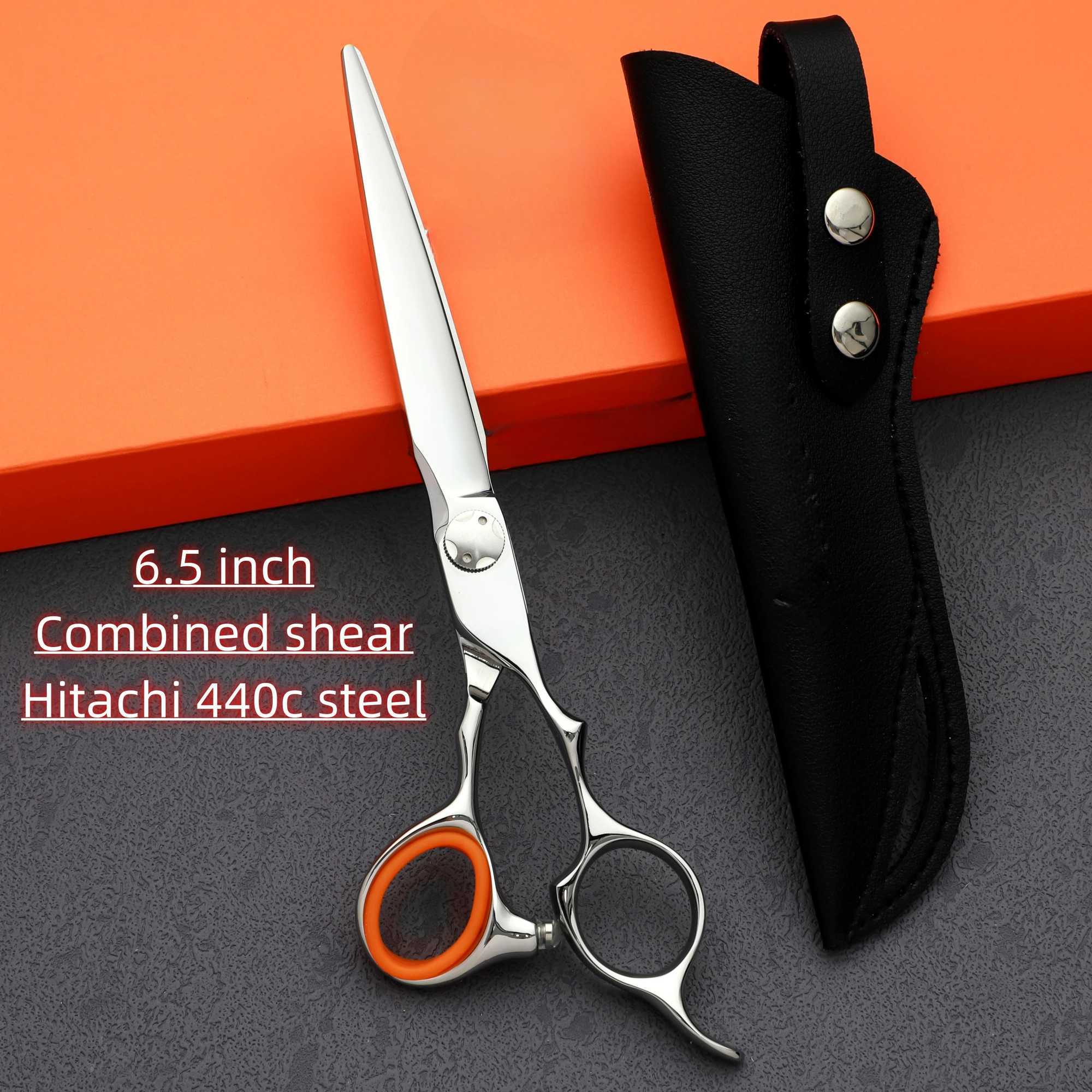 Hairdressing Scissors Professional Barbershop Accessories Hitachi 440C Steel Hair Cutting Tools Set of 6.0-6.5-6.8XJ241104