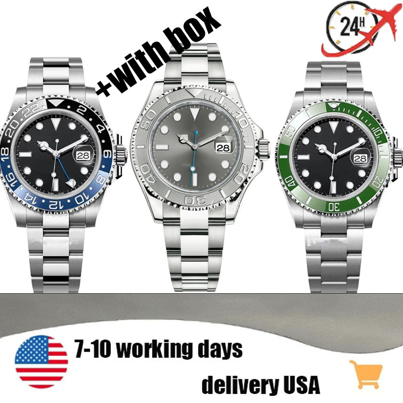 2024 Hot luxury men's luxury fashion watches automatic mechanical movement stainless steel sapphire glass and box AAA