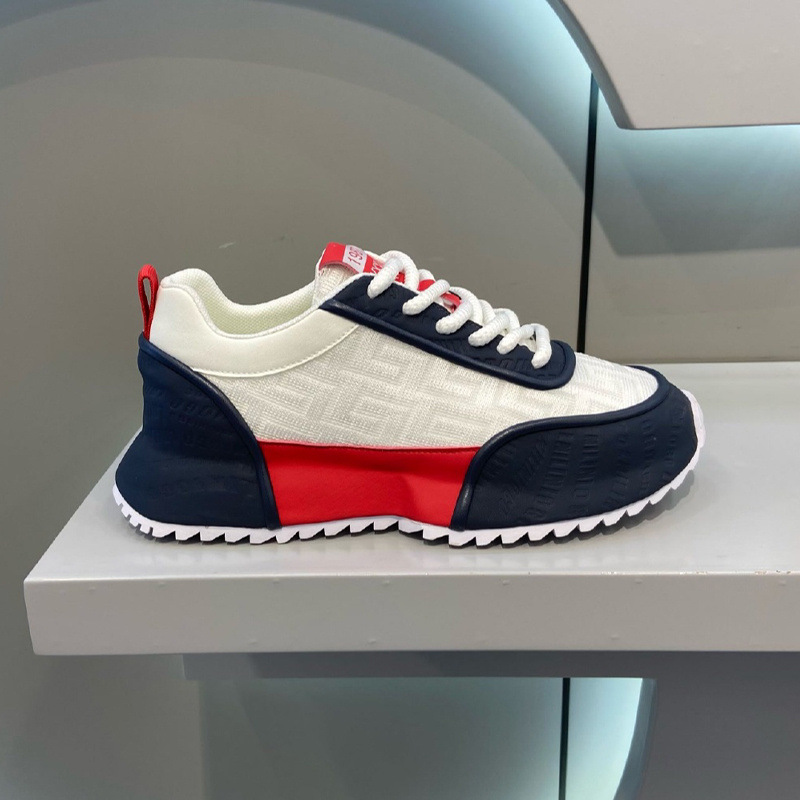 Men's shoes 2024 low top mesh breathable and odor proof sports and leisure high street American color blocked trendy men