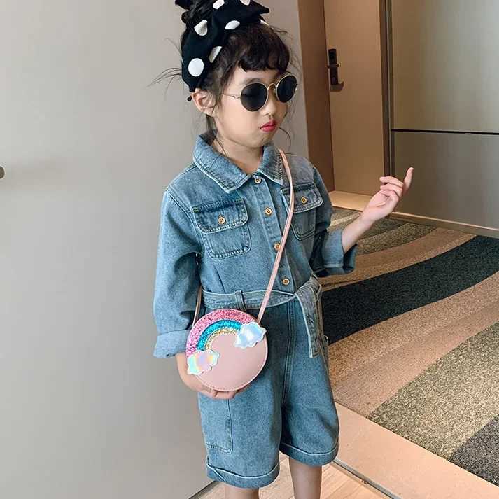 Lovely Childrens PU Leather Red Messenger Bag Cute Girls Shoulder Bags Princess Accessories Mini Coin Purse Handbags LX241104