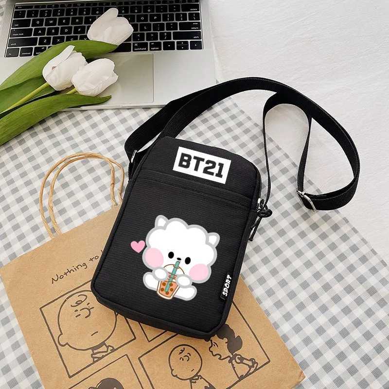 New Crossbody Bag Small Animal Shoulder Bag for Boy Girl Portable Mobile Phone Storage Bag Canvas Bag Birthday Gift LX241104