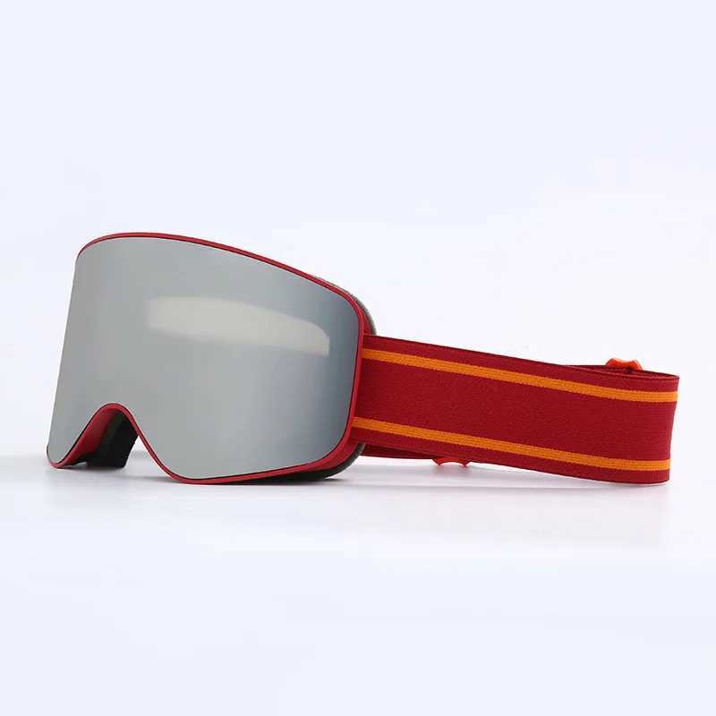 Ski Goggles Snowboard Women Men Skiing Eyewear Mask UV 400 Snow Protection Over Glasses Adult Double Anti-Fog Cylindrical H241104UI3T