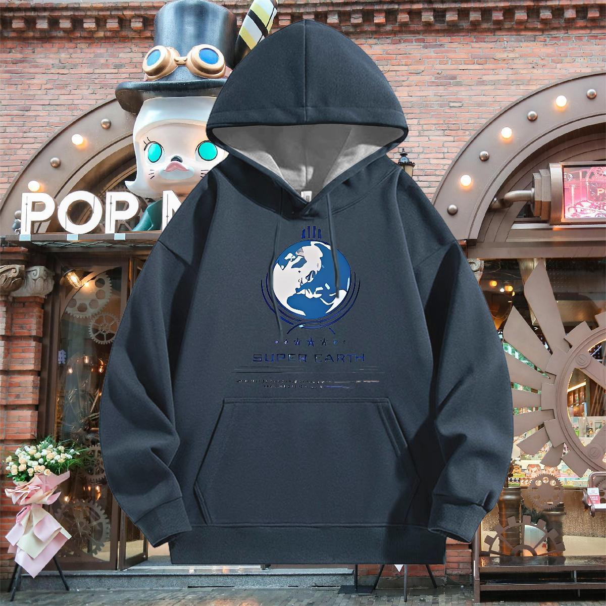 Fashion New Hoodie Breathable Drawstring Hoodie Warm Hoodie Pullover Plus Size Cartoon Tops Home Outdoor Cotton 350g
