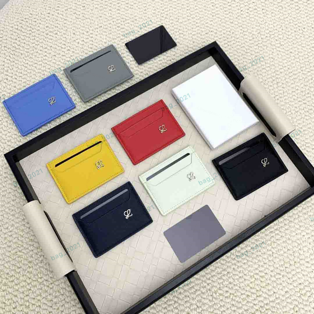 Designer Wallet Lwo ID Credit Card Holder Coin Purses With Box Wallet Cardholder Womens Men Card Holders Bag Popular Key Pouch Cardholder Thin Bus Card 110 1109
