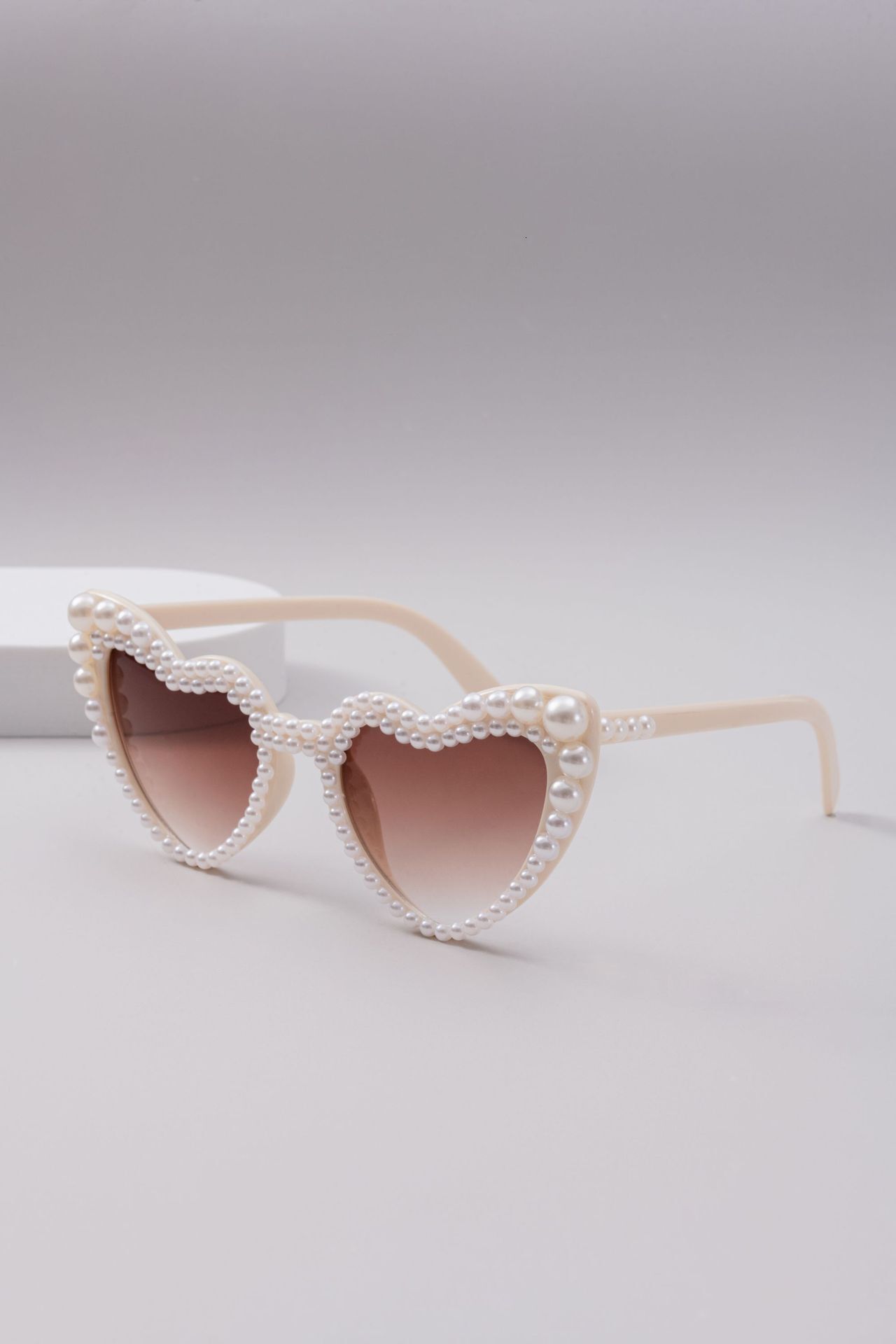 New Love Pearl Party Peach Heart Tiktok Sunglasses Fashion Trend F10.18-12.8 71fd0