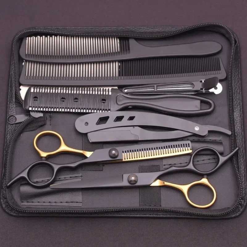 6.0 Inches Hair Scissors Professional Cutting Shears Thinning Hairdressing Haircut Set Salon Barber Home Japanese Steel 1001XJ2411