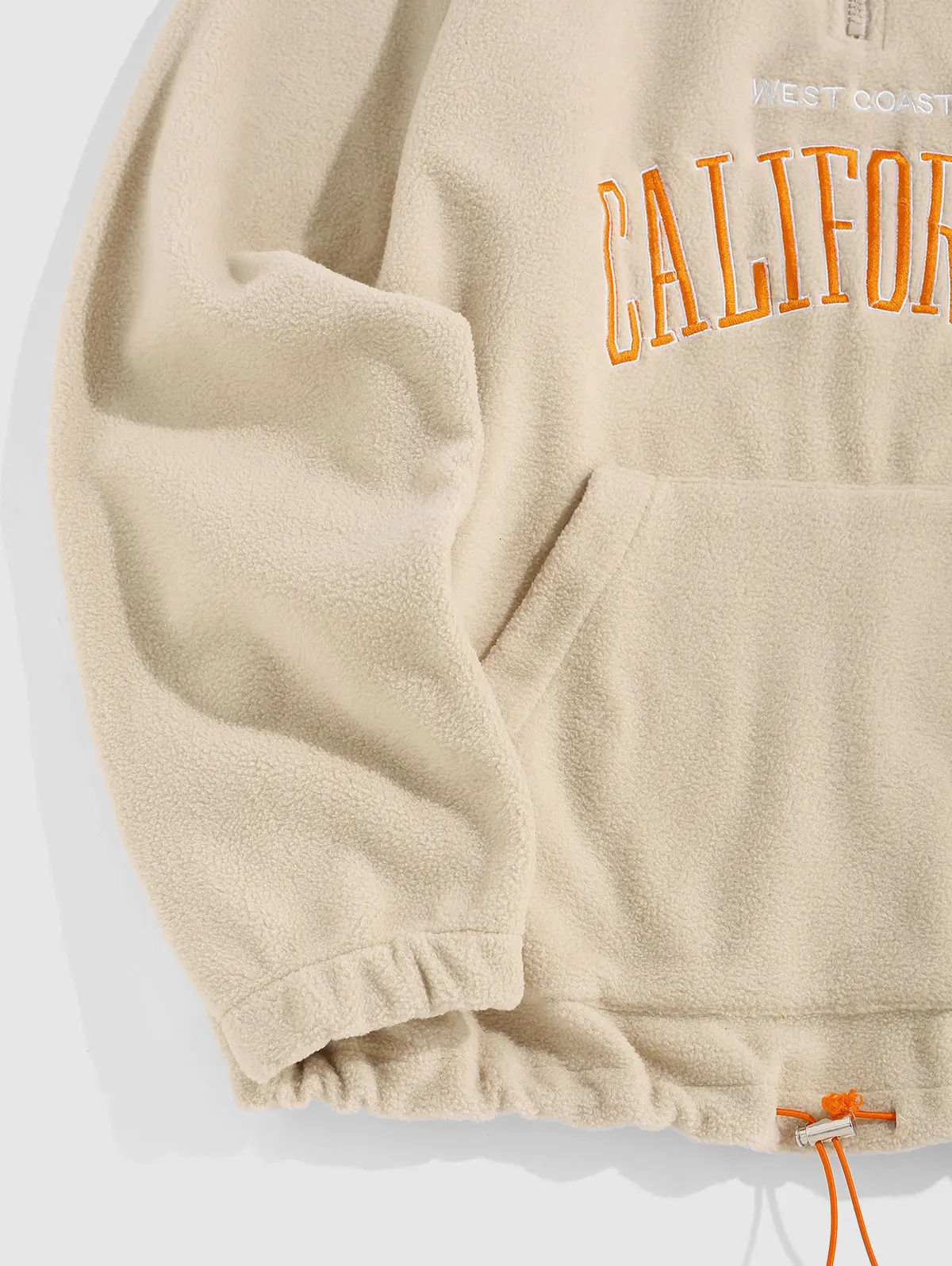 Mens Hoodies Fluffy Fleece Warm Sweatshirts Letters Embroidered Vintage Streetwear Pullover Sudaderas for Autumn Winter 241029