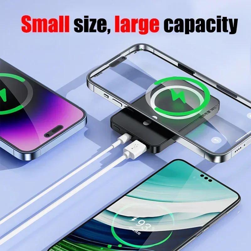 Newest Power Bank 20000mAh Wireless Magnetic Power Bank Magsafe Ultra Fast Charging Portable Large Capacity For IPhone Xiaomi