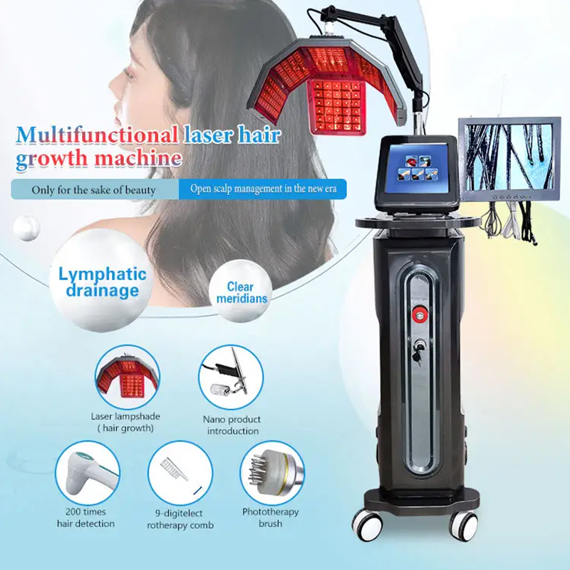 Effective Lampshade Hair Regrowth Machine Anti Hair Loss Treatment Beauty Equipment 262 Laser Beads