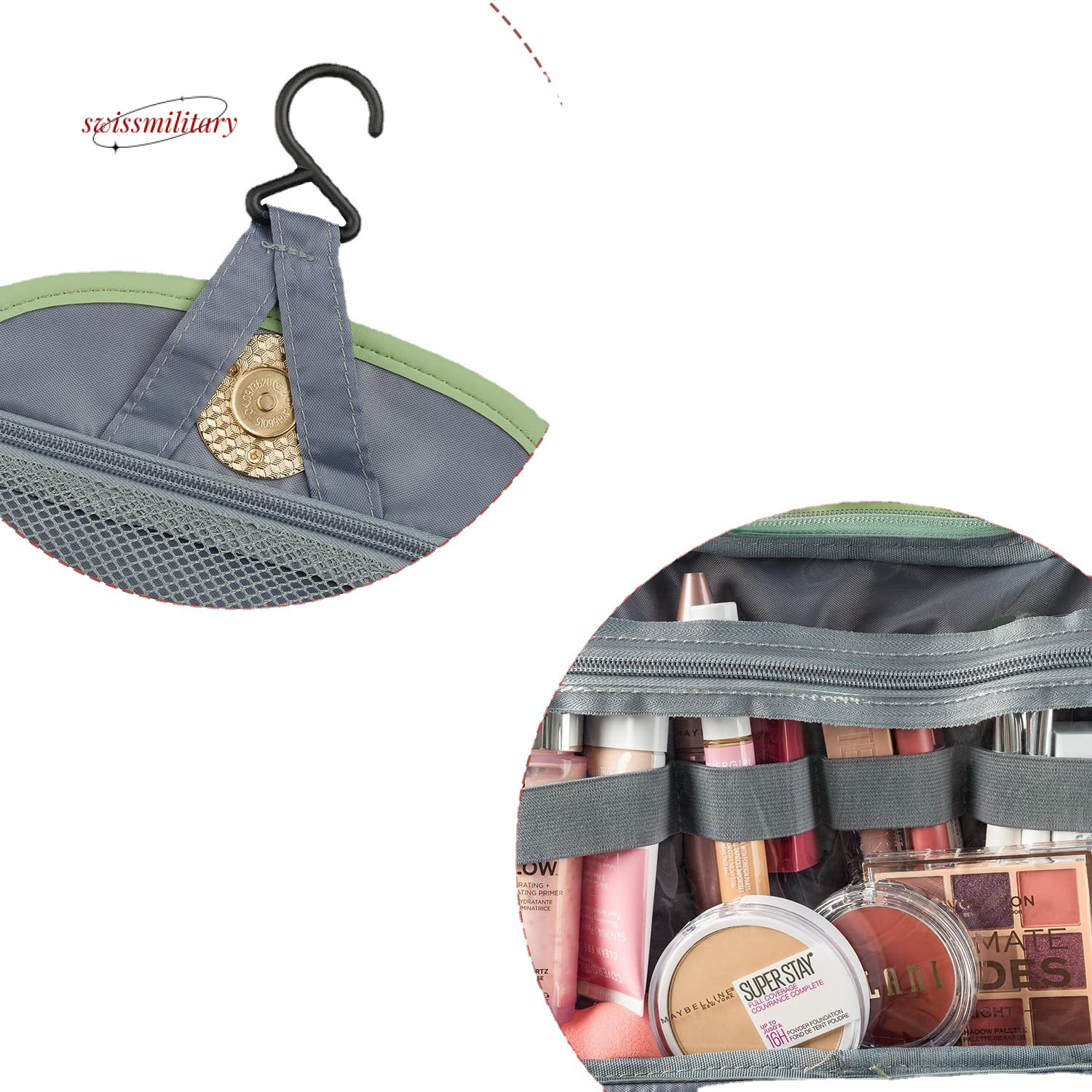 Waterproof makeup storage bag with hook, wash travel bag, bathing supplies #33 swissmilitary