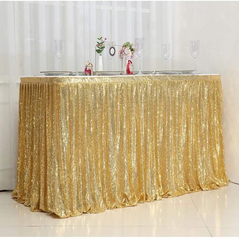 Glitter table glitter table birthday party decoration wedding event rectangular glitter table decoration 241031