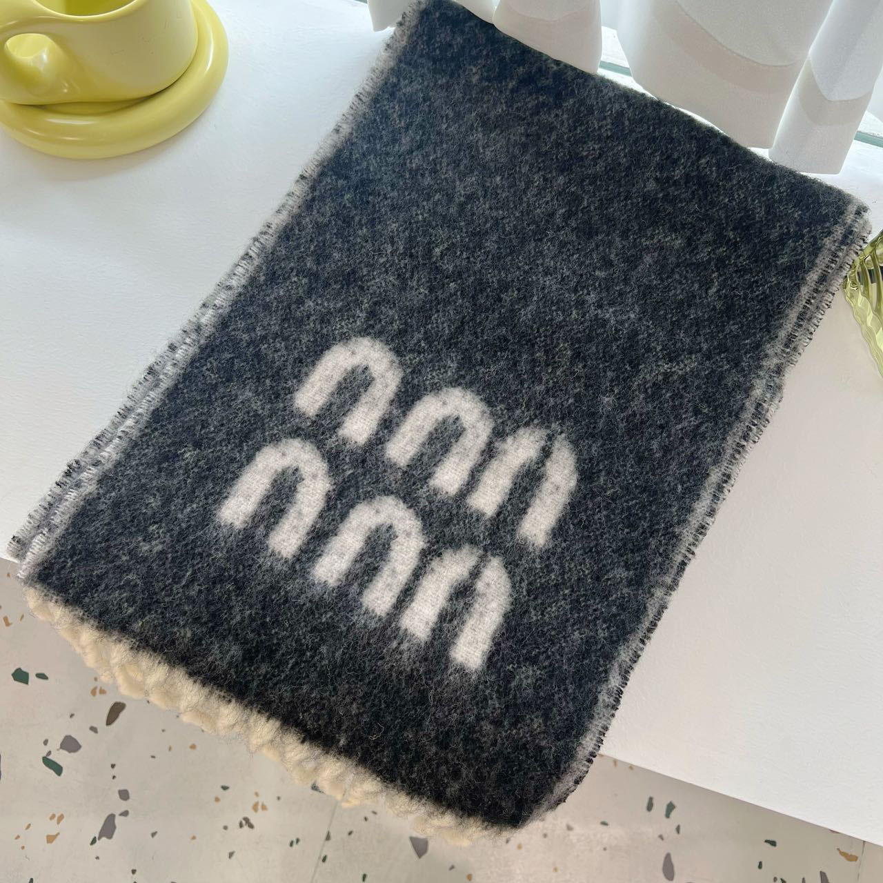 Color cashmere Knit Scarf Shoulder shawl Set For Men Women Winter Wool Fashion Designer Cashmere Shawl Ring Plaid Check Cotton Scarf square headscarf