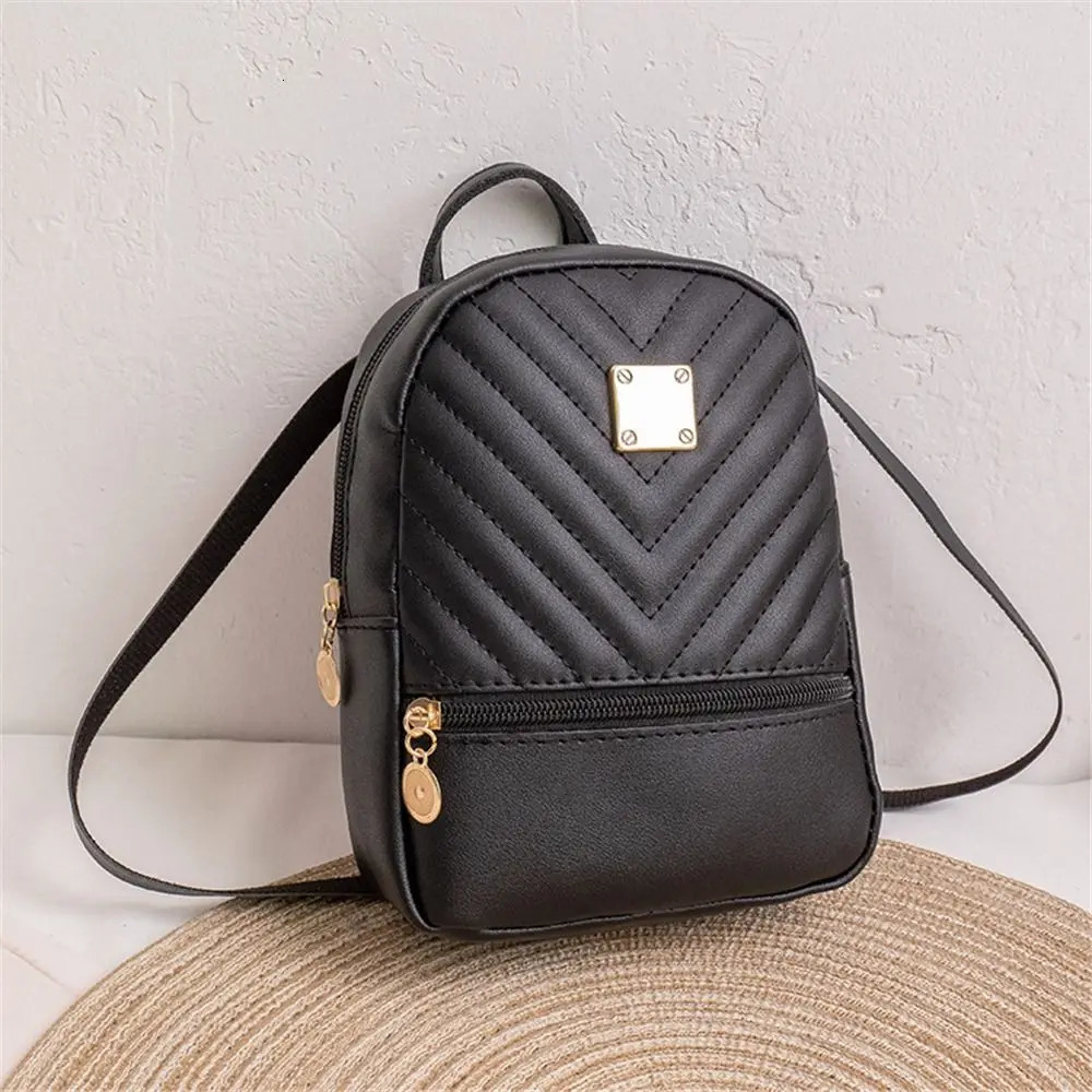 Fashion Small Diamond Grids Backpack Rucksack School Bags Shoulder 241029