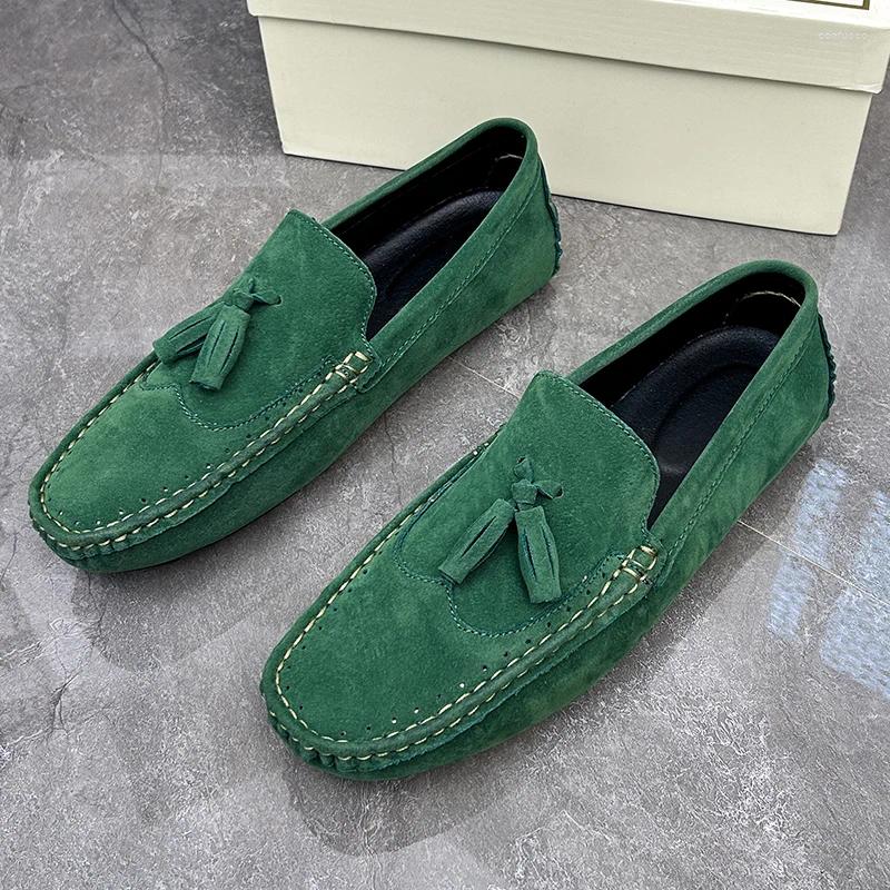 Casual Shoes Comfy Leather Mens Dress Slip On Designer Formal Loafers Punk Style Men Moccasins Breathable Man Driving Footwear 6e6