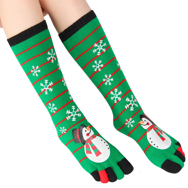 Winter Five Finger Socks Warm Christmas Split Toe Socks Womens Five Finger Socks Free Delivery 241104