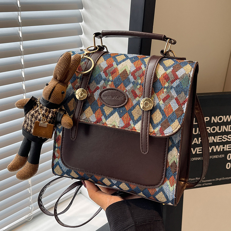 Luxury niche backpack women 2024 new crossbody bag for women, stylish and versatile single shoulder handbag #20 500d6