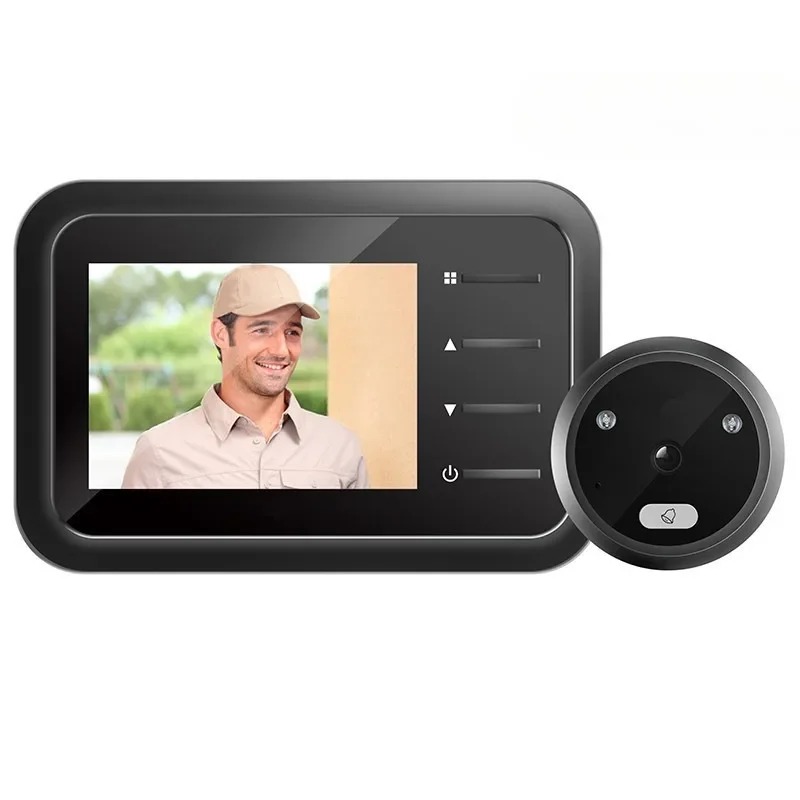 2024 2.4Inch LCD Peephole Camera IR Night Vision Video Eye Door Bell Visual Doorbell Smart Home Camera2. Outdoor 1.