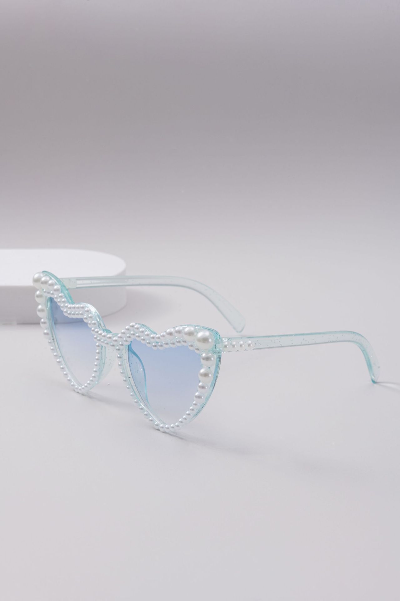New Love Pearl Party Peach Heart Tiktok Sunglasses Fashion Trend F10.18-12.8 71fd0