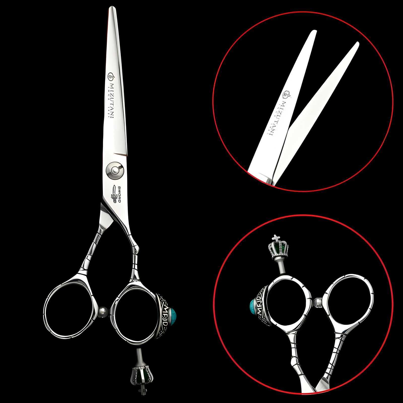barber scissors 6.0/6.5 Inch gem series scissors VG10 Material Sharp and wear-resistant Salon hair scissors barber toolsXJ241104