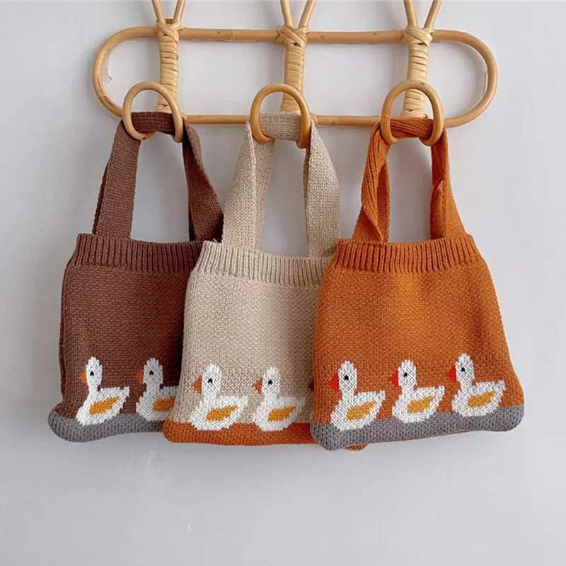 Kids Knitted Bag Autumn Winter Children Handbags for Girls Snacks Coin Storage Bag for Baby Accessories LX241104