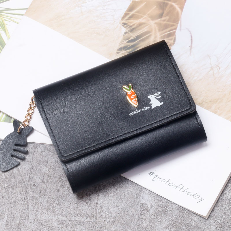 New Cute Short Women's Mini Student Korean Edition Small Handbag Zero Wallet Card Bag