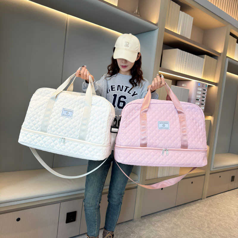 Short distance travel bag women, large capacity travel luggage bag, easy to carry, lightweight, waterproof, hospital delivery storage bag 241115
