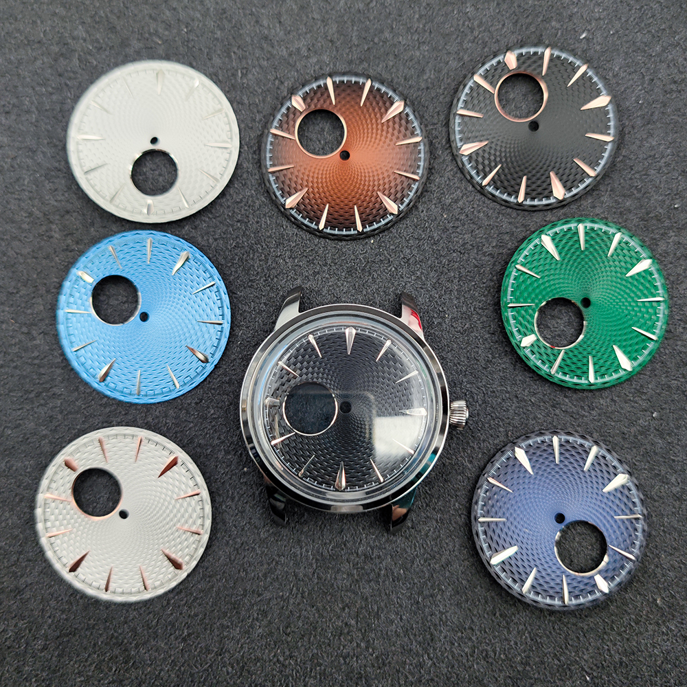 NH38 Mechanical Movement Parts 40mm Watch Case With Hollow Surface Dial Movement Watch Modification Accessories 10*14*15mm Watch Hands