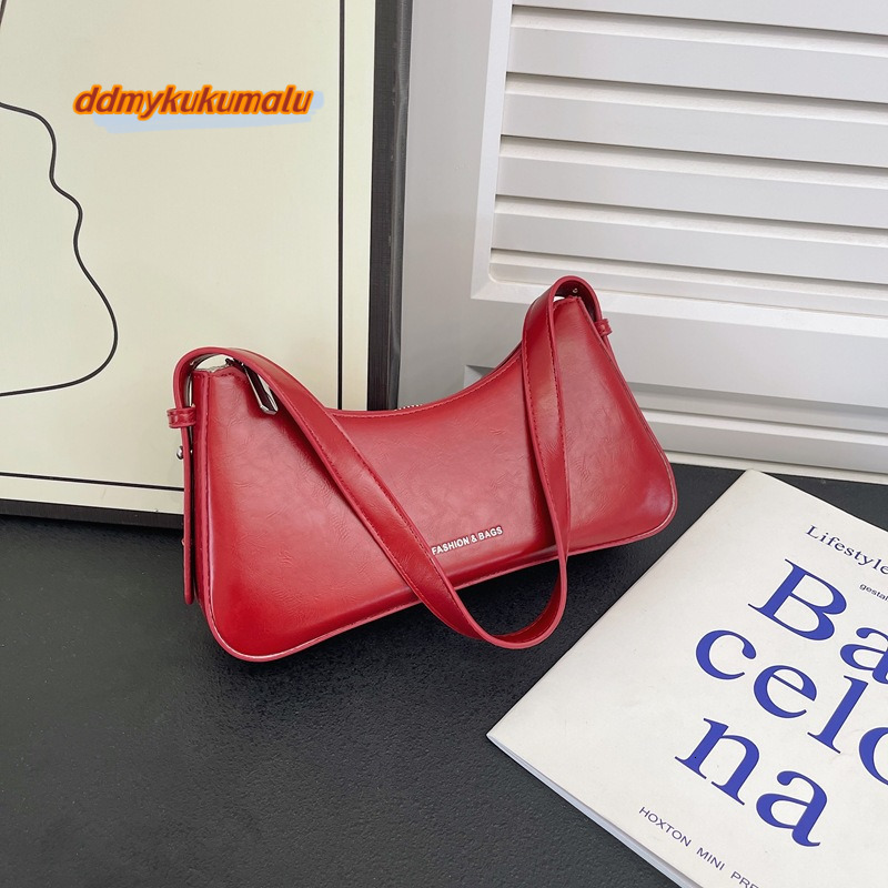 New Summer Versatile Saddle Fashion Style Single Shoulder Underarm 2024 Commuter Women's Bag #25 kukumalu