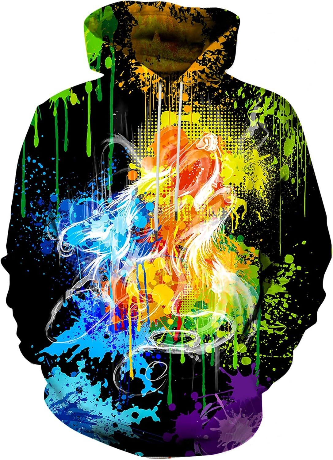 Hoodie for Mens Womens Unisex 3D Print Hoodies Graphic Space Pullover Hooded Sweatshirts for Cool fashion Men Women Graphic Hip hop Warmth cool