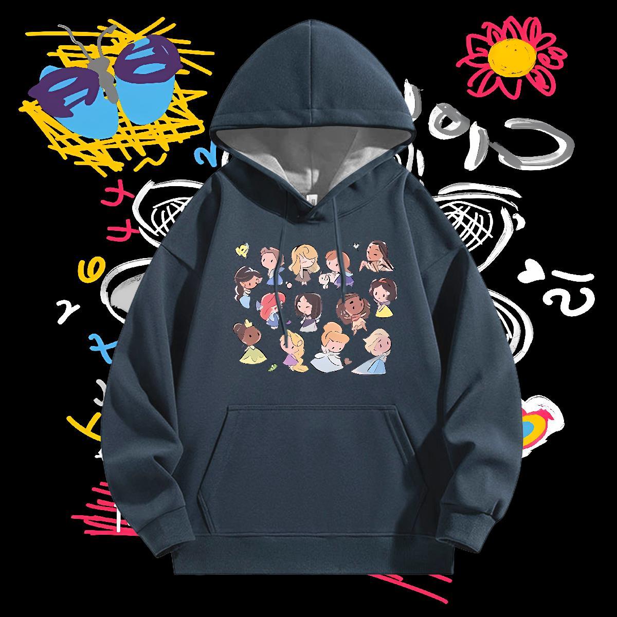 2024 DIY Unisex Sweatshirts Breathable Long Sleeve Wholesale Men Clothes Hoodie Black Oversized Clothings Spring Autumn Warm Fleece
