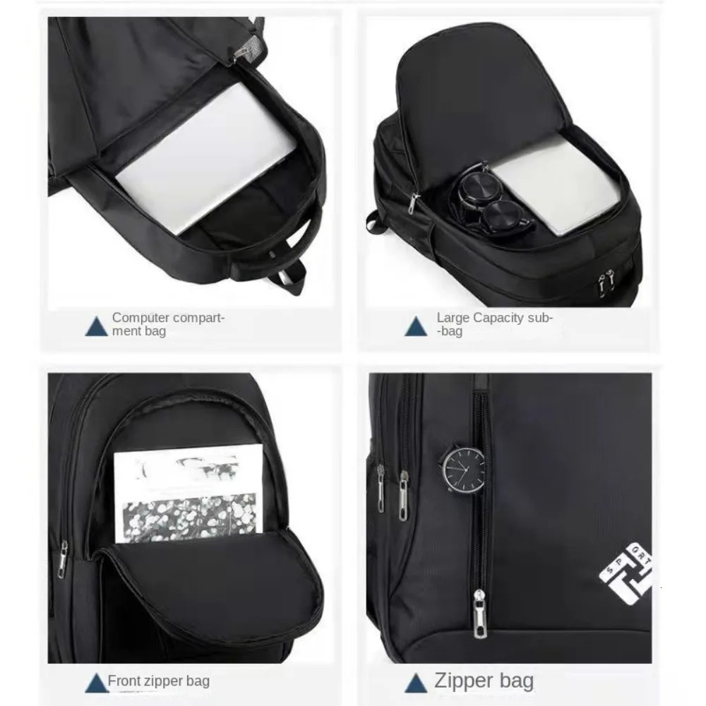 Backpack for Men Multifunctional Business Notebook Waterproof Film Mens Backbag Casual Bag 241029