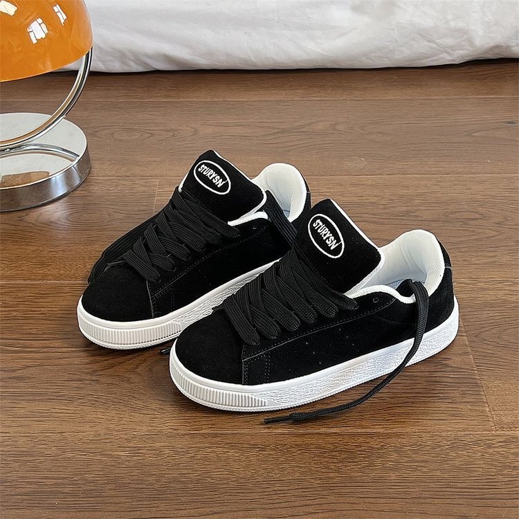 2024 Autumn New Fashion China-Chic New Chinese Street Photography Student Casual Shoes Male Small Group Black Skateboarding Shoes