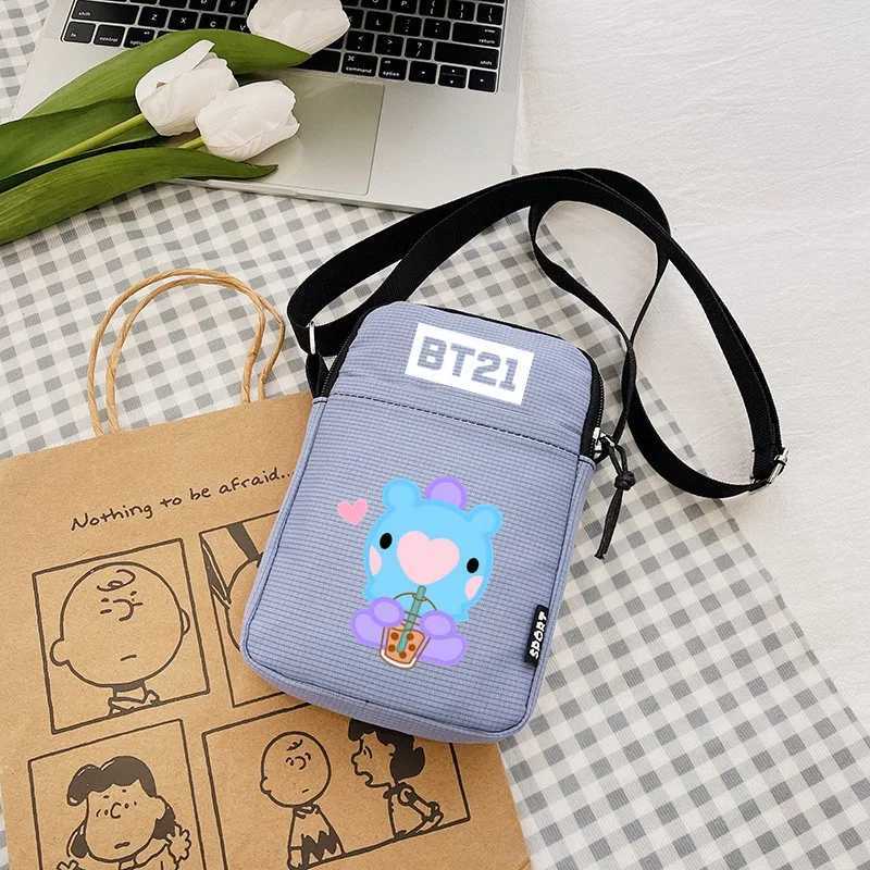 New Crossbody Bag Small Animal Shoulder Bag for Boy Girl Portable Mobile Phone Storage Bag Canvas Bag Birthday Gift LX241104