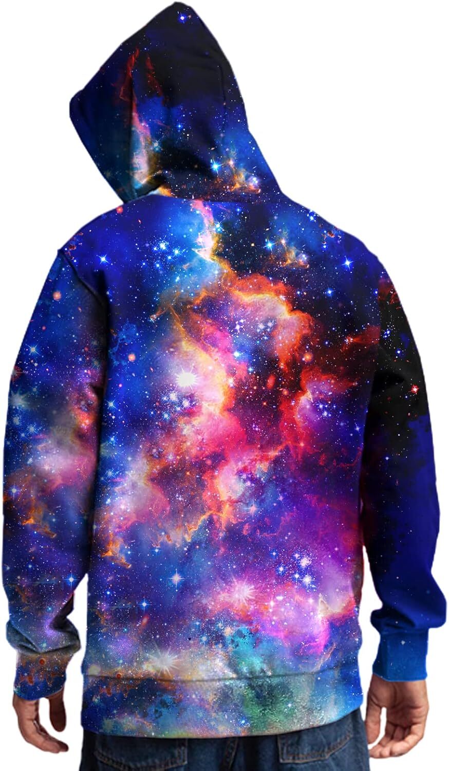 Hoodie for Mens Unisex Novelty 3D Printed Hoodies Long Sleeve Sweatshirts for Men Women with Big Pockets Graphic Warm and fashionable cool Hip-hop