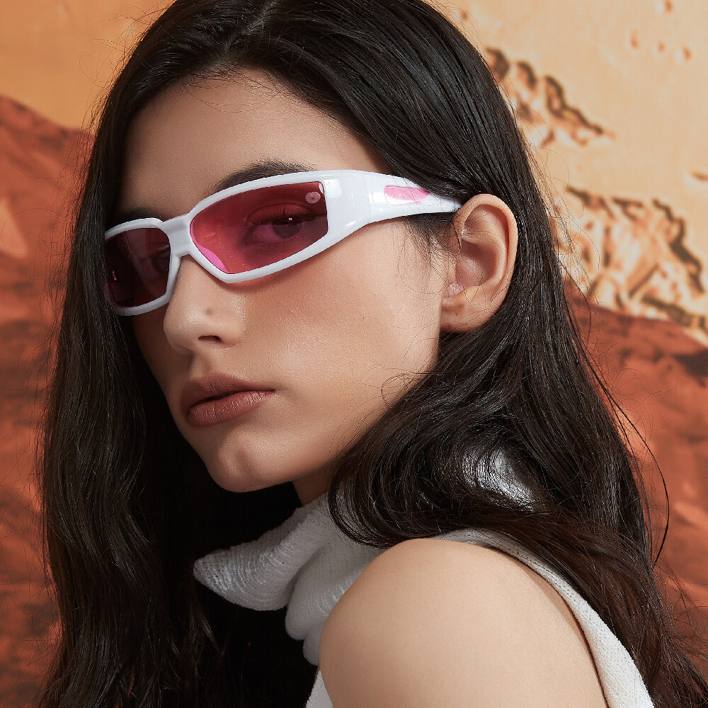 Large Frame Glasses Future Fashion Net Red Female Ins Personalized Silver Trend Sunglasses Male F10.19-7.5 e394c