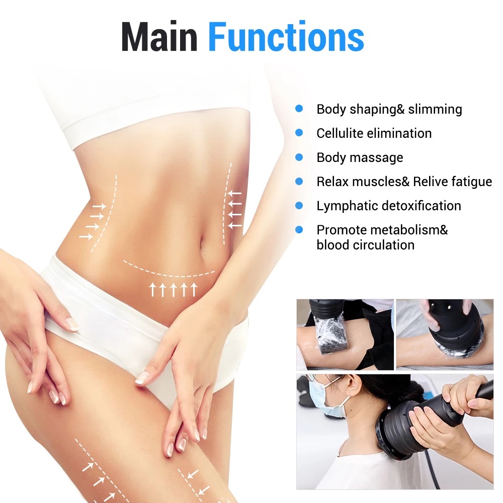 2024 New 4 in 1 Vacuum Heating Bio Brush 40k cavit body slimming Vibration Cellulite Massage G9 machine