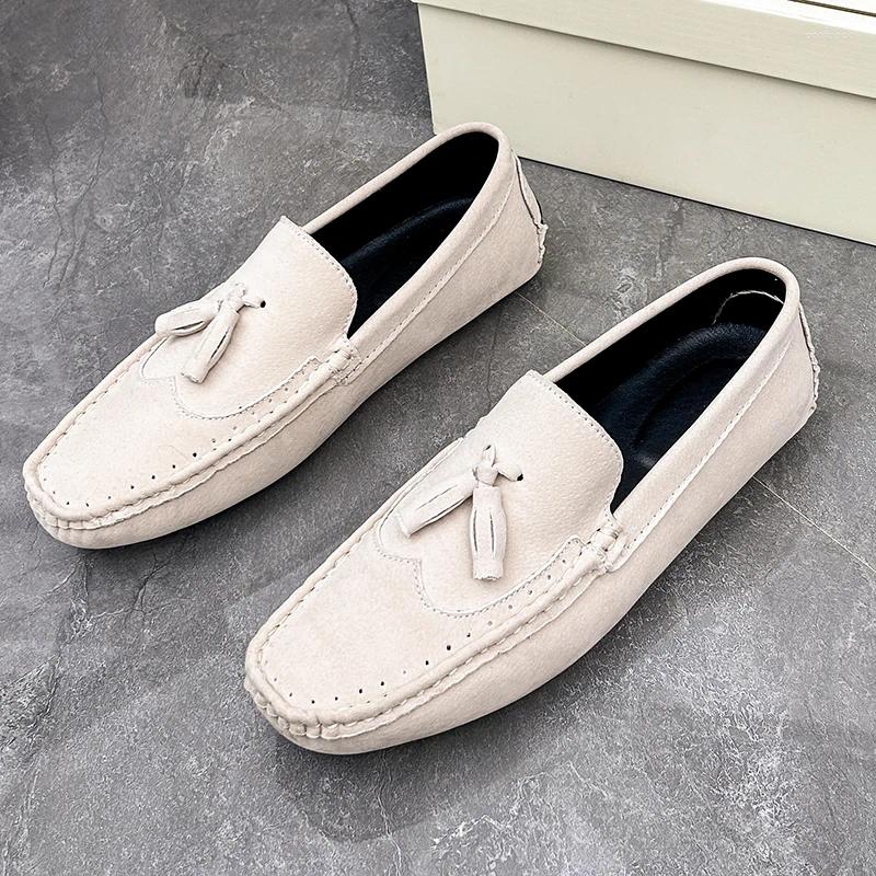 Casual Shoes Comfy Leather Mens Dress Slip On Designer Formal Loafers Punk Style Men Moccasins Breathable Man Driving Footwear 6e6