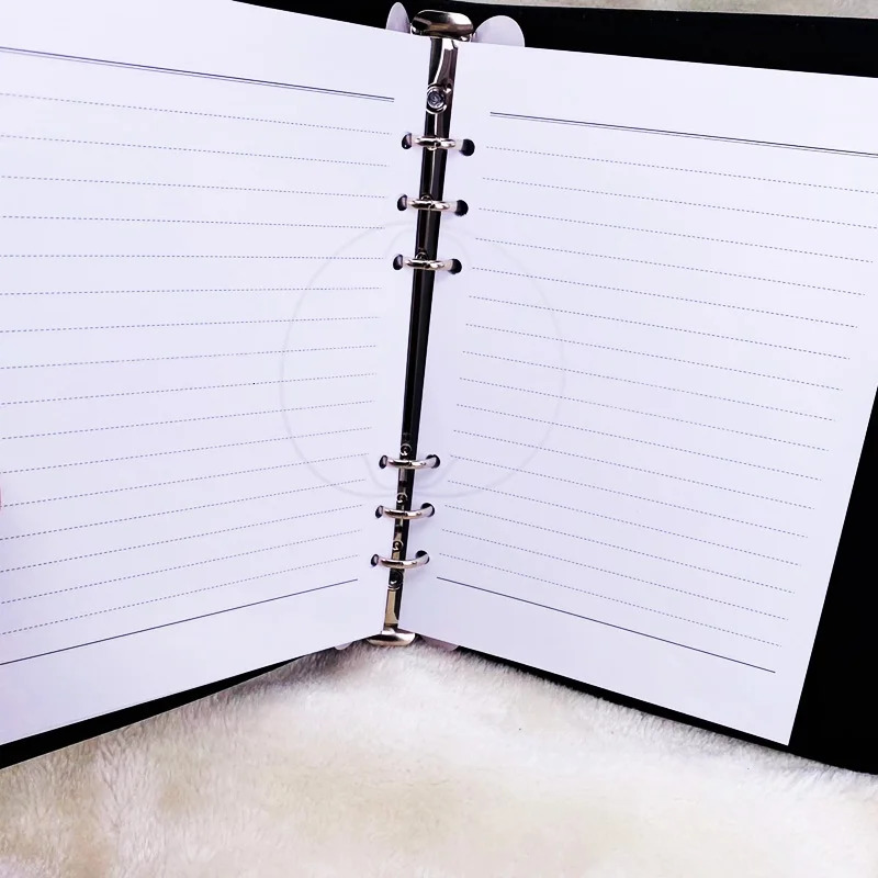 AGD Magnet Notebook MB Folder Color Black Chapters Unique Loose-leaf Writing Stationery Quality Paper Notebook 241104