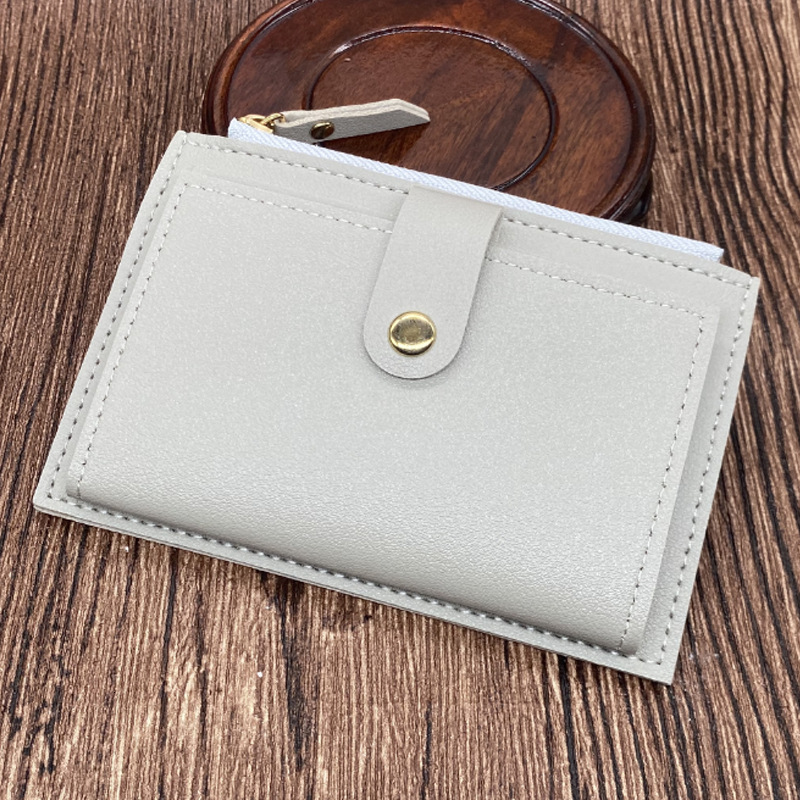 New Short Women's Summer Thin Cute and Simple Student Zero Wallet Female Niche Design