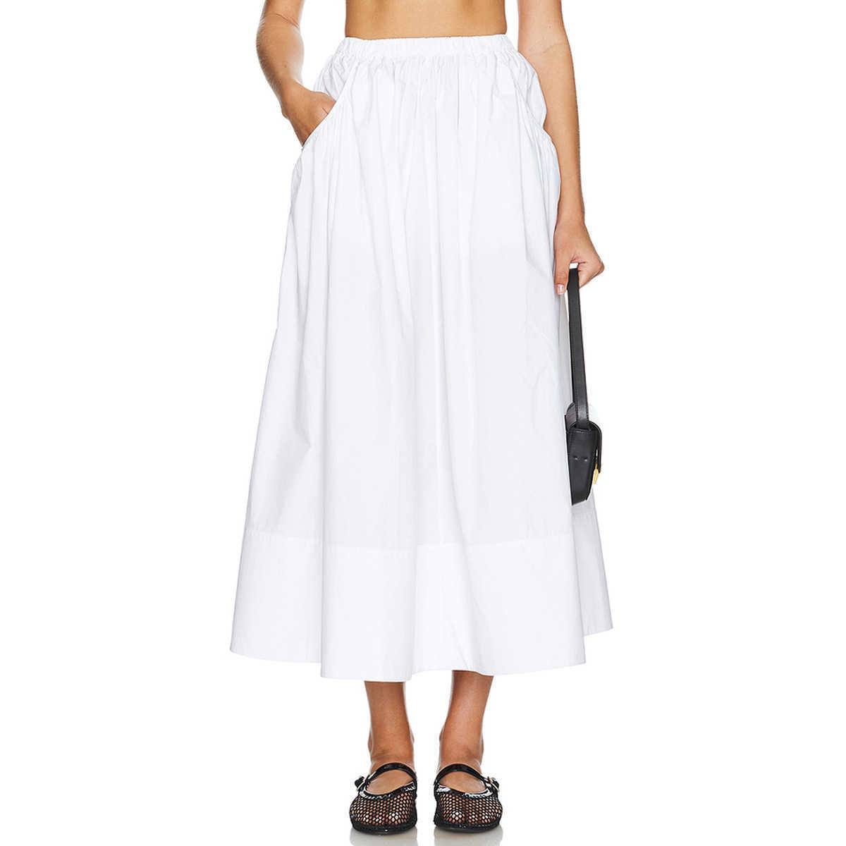 Women Long Casual Skirt WoMens Autumn And Winter Boutique Pocket Umbrella Skirt Fashionable High Waisted Large Swing Skirt 241023